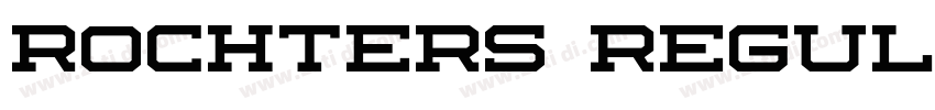 Rochters Regular字体转换